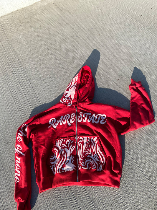 Rare state "red cherry" zip up