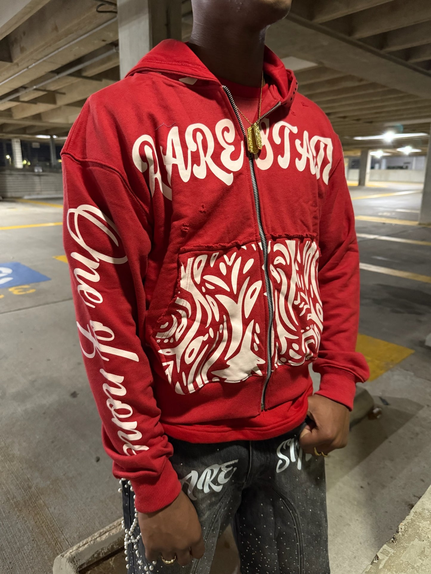 Rare state "red cherry" zip up