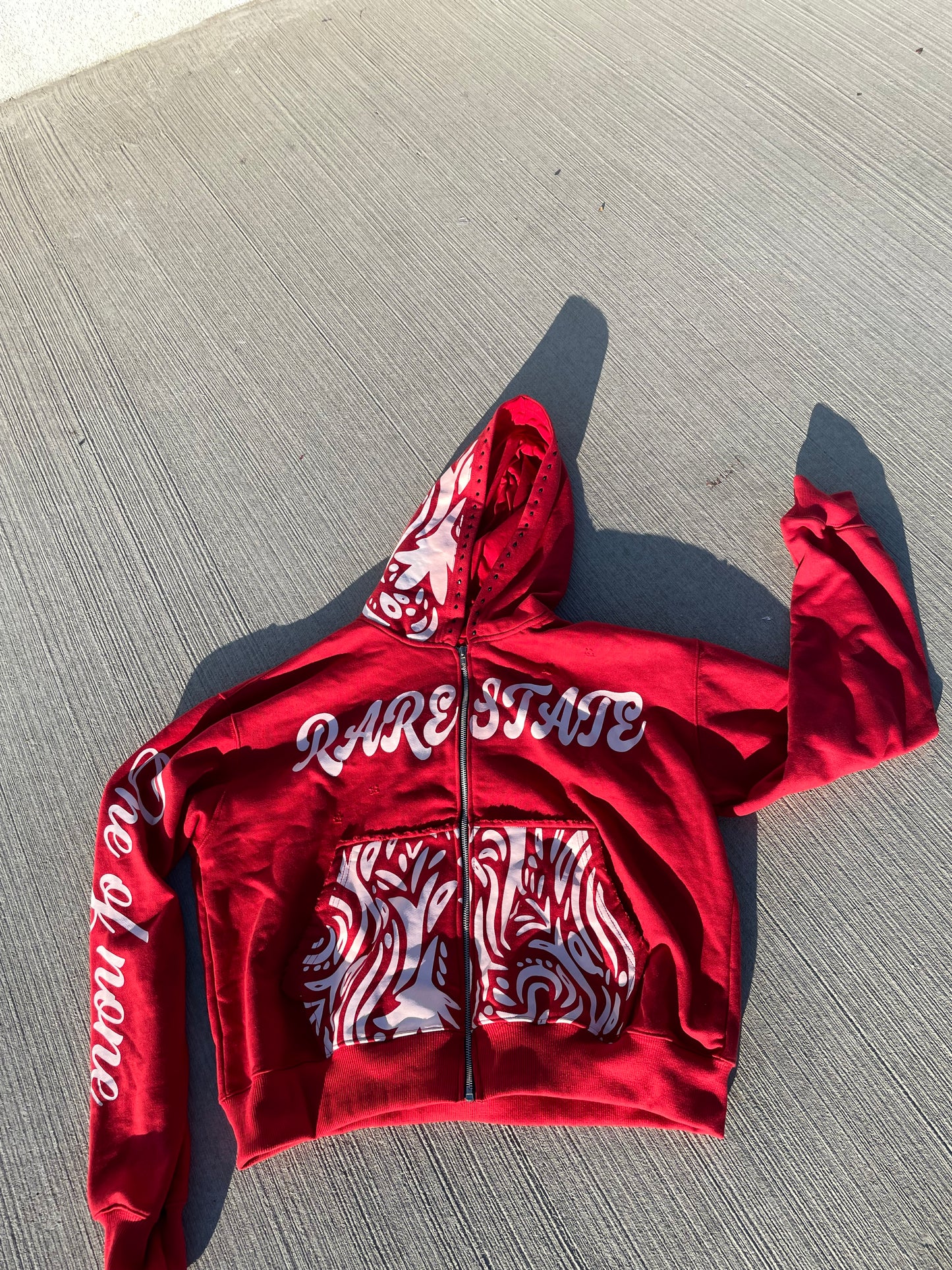 Rare state "red cherry" zip up